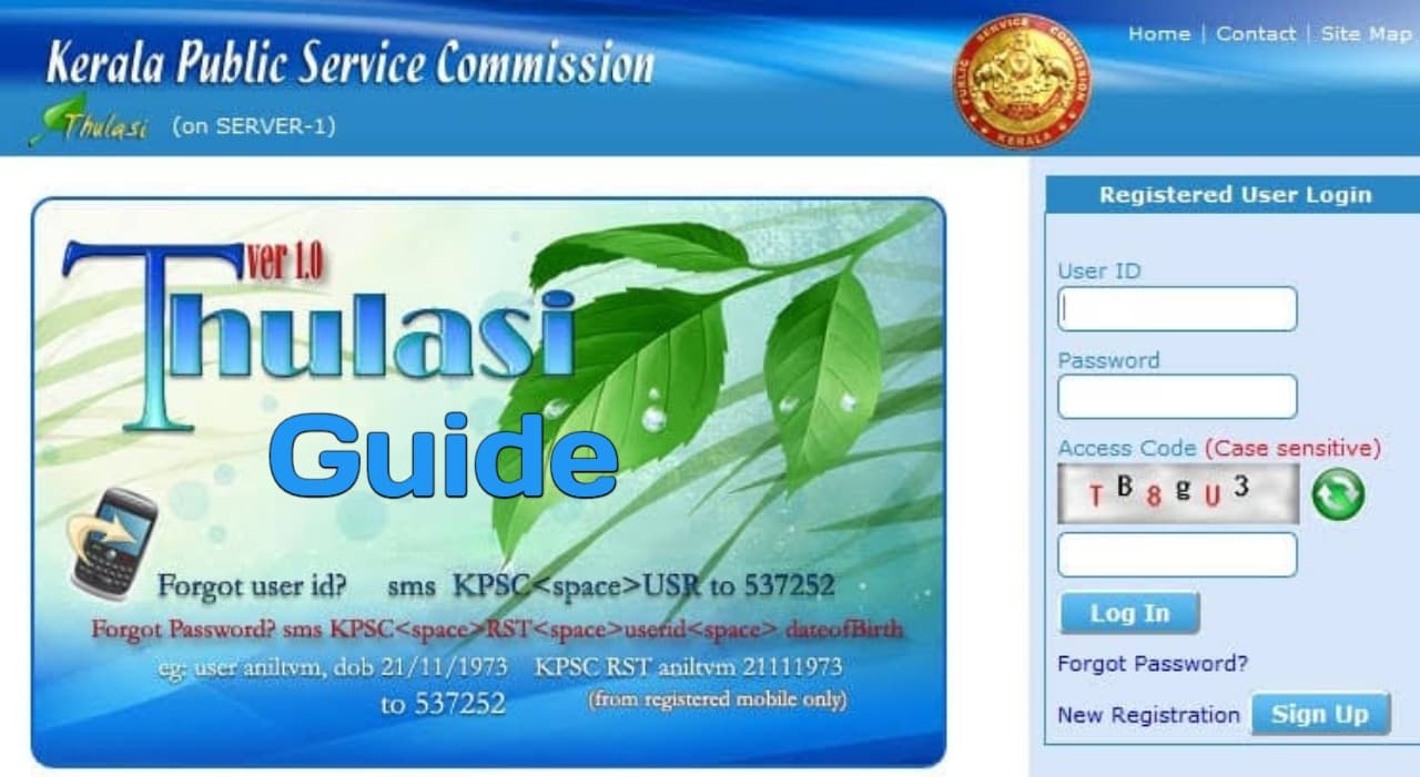 Kerala psc thulasi login my Profile @www.thulasi.psc.kerala.gov.in